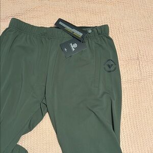 Virus Green Track Pants for Athletic Comfort